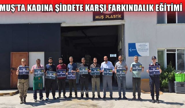 Muş’ta jandarmadan erkeklere ‘kadına yönelik şiddetle mücadele’ eğitimi