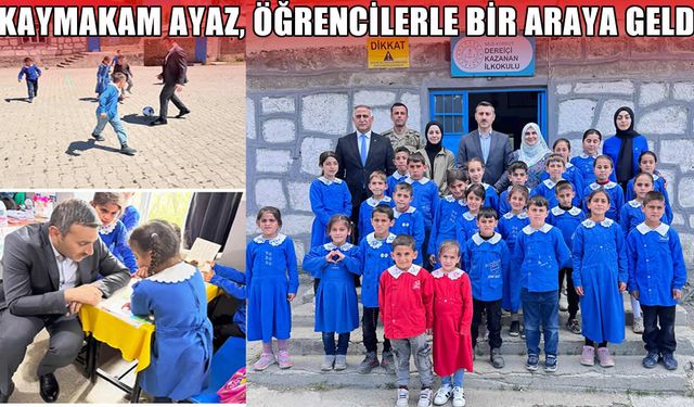 Korkut Kaymakamı Ayaz, Dereiçi Kazanan İlkokulu'nu ziyaret etti