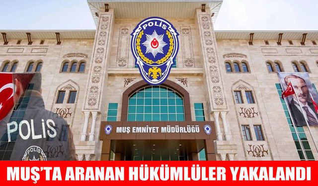 Muş’ta firari 3 hükümlü yakalandı