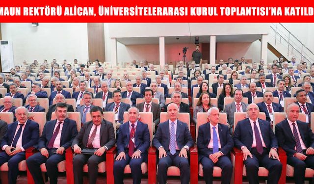 MAUN Rektörü Alican, ÜAK toplantısında Muş’u temsil etti