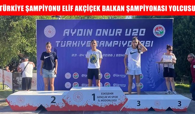 Muşlu Elif Akçiçek, 3 bin metre engellide Türkiye şampiyonu oldu