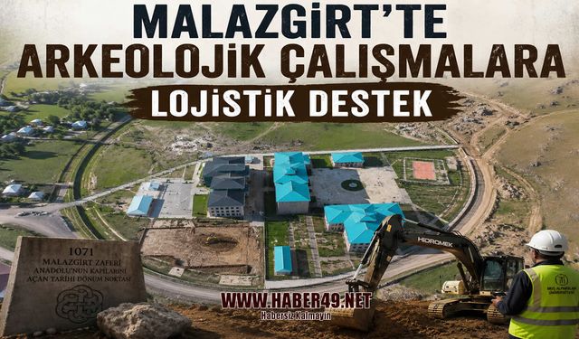 Malazgirt’in tarihî hafızasına modern Merkez: Kazı evi için ilk kazma vuruldu