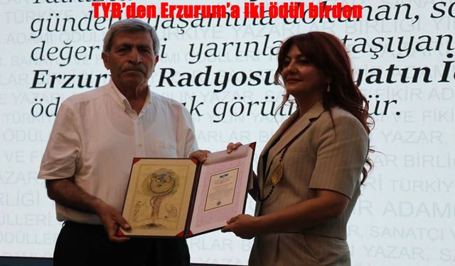 Türkiye Yazarlar Birliği Ödüllerinde Erzurum Rüzgârı