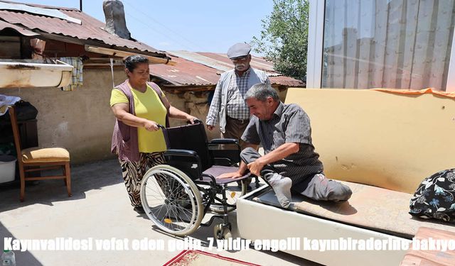Bir gelinin örnek vefası: 7 yıldır kayınbiraderine bakıyor