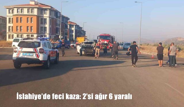 Gaziantep’te otomobil ile hafif ticari araç çarpıştı: 2’si ağır 6 yaralı