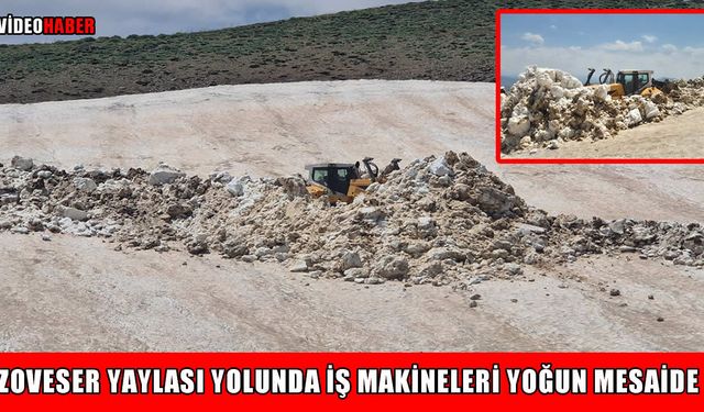 Muş’ta haziran ayında Zoveser Yaylası yolunda karla mücadele