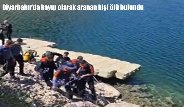 Diyarbakır'da Kayıp Olarak Aranan 30 Yaşındaki Kişi Ölü Bulundu