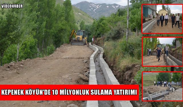 Muş’ta tarıma can suyu: 10 milyonluk sulama kanalı yapıldı
