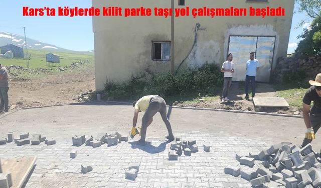Tunçkaya Köyü’ne konforlu ulaşım: Kilit parke taşı çalışması