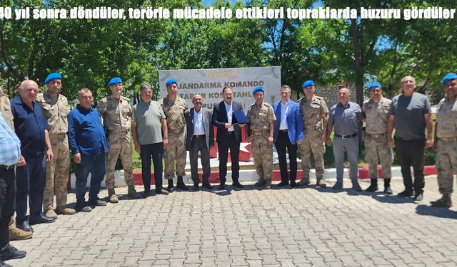 Bir zamanlar operasyon yaptıkları Tunceli'ye 40 yıl sonra döndüler