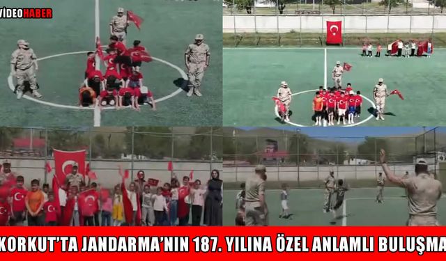 Korkut’ta öğrenciler ve Mehmetçik dostluk maçında ter döktü