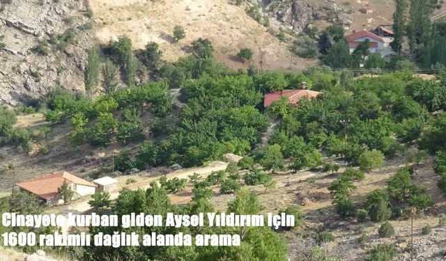 Cinayete kurban gittiği açıklanan Aysel Yıldırım için zorlu arama