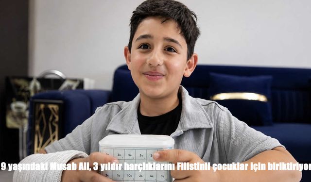 Küçük yürekten büyük destek: 3 yıldır harçlıklarını filistin için biriktiriyor
