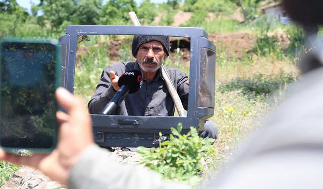 İnşaatı Bıraktı, Çoban Oldu; Derede Bulduğu Eski Televizyonla Sosyal Medyada Fenomen Oldu