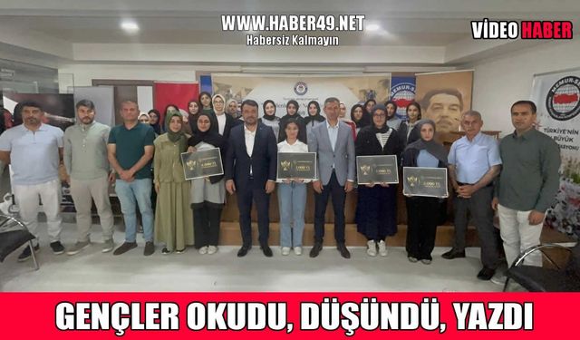 Muş’ta “Bir Bilenle Bilge Nesil” projesinde ödüller sahiplerini buldu