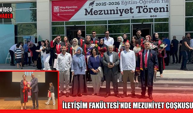 Muş Alparslan Üniversitesi’nde mezuniyet coşkusu: Genç iletişimciler kep attı