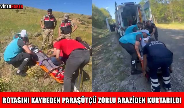 Muş’ta rotasını kaybeden paraşütçü kaza geçirdi