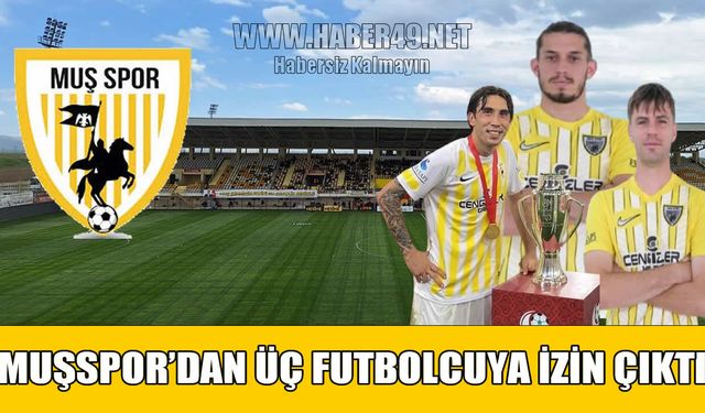 Muşspor’da kadro revizyonu: 3 futbolcuya yol göründü