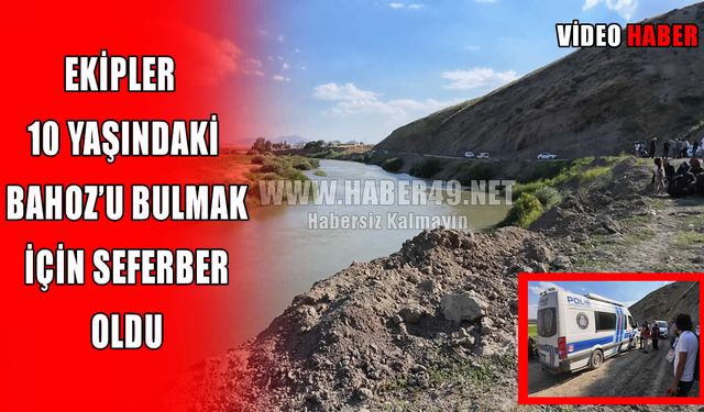 Kocasu Çayı'na düşen Bahoz'u arama çalışmaları ikinci gününde