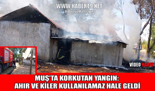 Muş’ta korkutan yangın!