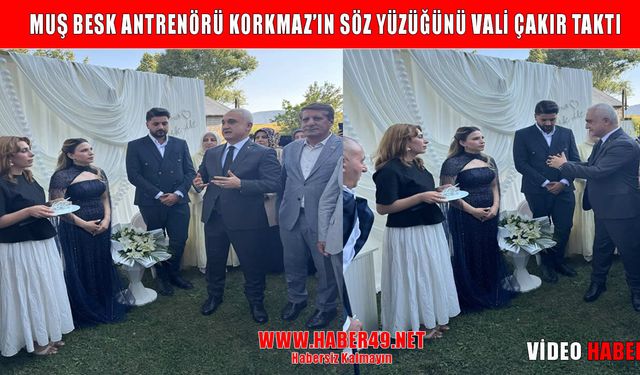Muş Valisi Çakır genç çiftin mutluluğuna ortak oldu