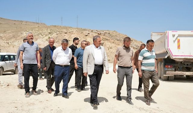Darende'de Millet Bahçesi ve GES projeleri yerinde incelendi