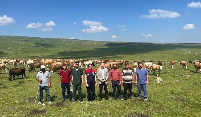 Tarım ve Orman Müdürü Enver Aydın, 2 bin 500 rakımlı Susuz Yaylası’nda üreticilerle buluştu