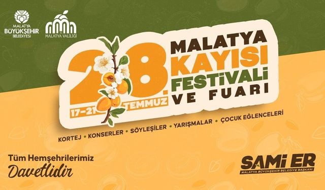 28. Malatya kayısı festivali ve fuarı start alıyor