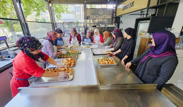 Battalgazi Belediyesi Kadın Kooperatifi, Trafik Park'ta hizmet vermeye başladı