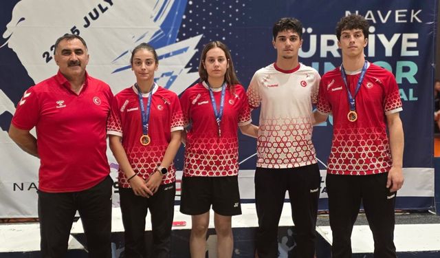 Erzincanlı milli badmintonculardan uluslararası turnuvada 4 madalya