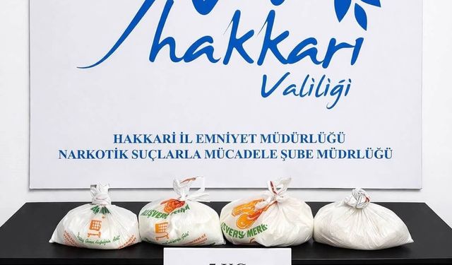 Hakkari’de 5 adrese uyuşturucu operasyonu