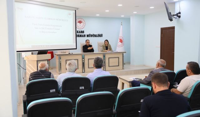Kars'ta süt ve süt ürünleri üreticilerine güvenilir gıda eğitimi