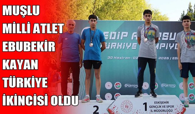 Muşlu milli atlet Ebubekir Kayan’dan Eskişehir’de çifte madalya gururu