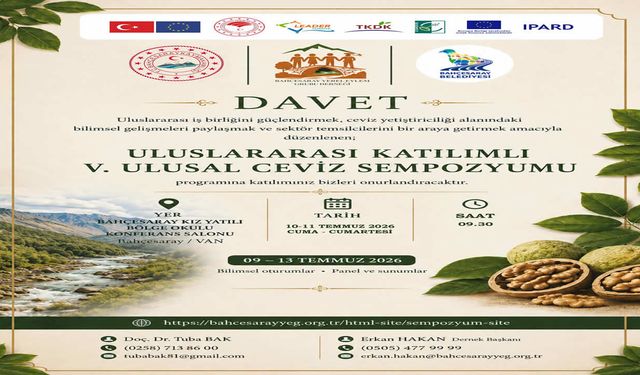Van'da ceviz üretiminin geleceği Bahçesaray'da konuşulacak