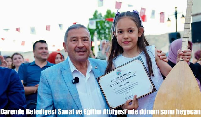 Darende Belediyesi Sanat ve Eğitim Atölyesi'nde dönem sonu heyecanı