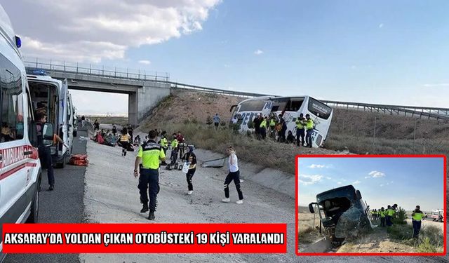 Muşlu yolcuların da bulunduğu otobüs kaza yaptı: 19 yaralı