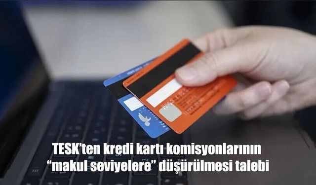 TESK'ten kredi kartı komisyonlarının "makul seviyelere" düşürülmesi talebi