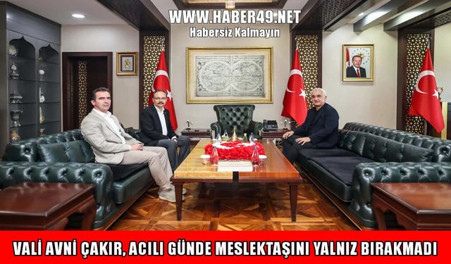 Muş Valisi Çakır’dan Siirt’e taziye ziyareti