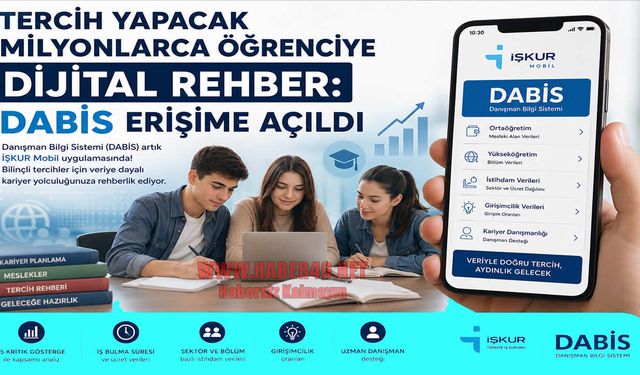 Öğrenciler için kariyer yolculuğunda yeni dönem: DABİS artık İŞKUR Mobil’de