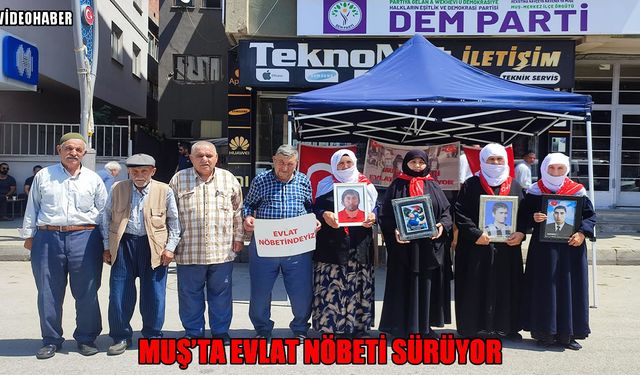 Muş’ta evlat nöbeti kararlılıkla sürüyor: "Artık yeter, gelin devlete teslim olun"