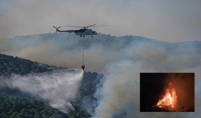 Muğla, Antalya, Balıkesir ve Çanakkale'deki orman yangınlarına müdahale ediliyor