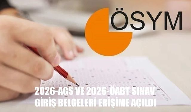 2026 AGS ve ÖABT sınav giriş belgeleri erişime açıldı