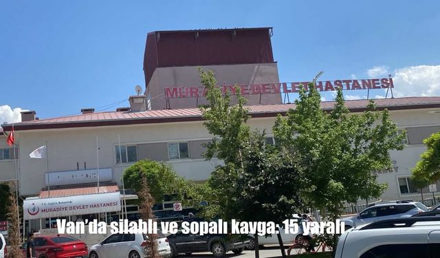 Van'da silahlı ve sopalı kavga: 15 yaralı