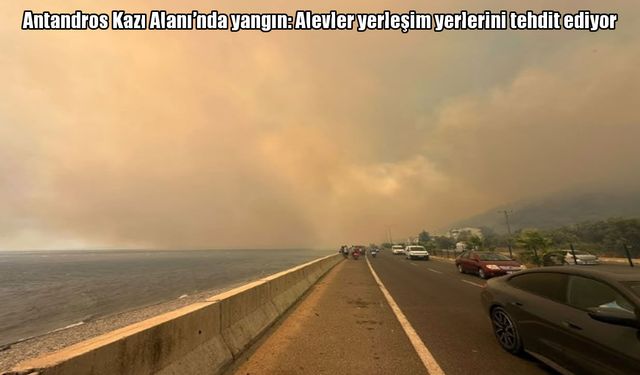 Balıkesir’de orman yangını rüzgarın etkisiyle büyüdü: Evler tedbiren boşaltılıyor