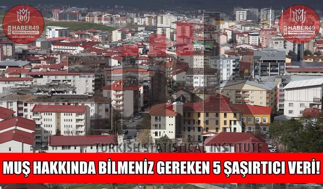 Muş'ta son 3 yılın en çarpıcı verileri: Rakamları görünce çok şaşıracaksınız!
