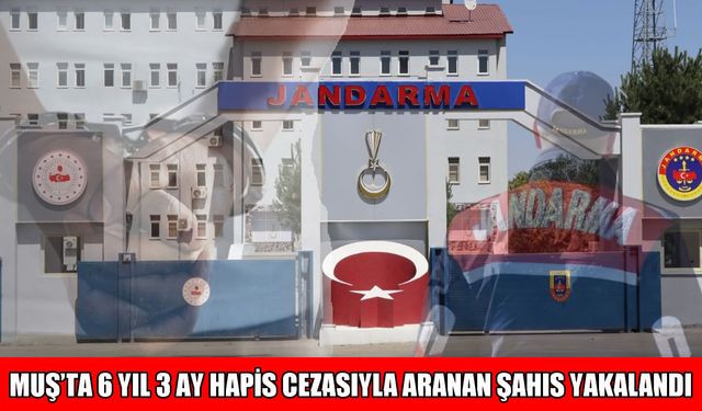 Muş’ta 6 yıl hapis cezasıyla aranan firari yakalandı
