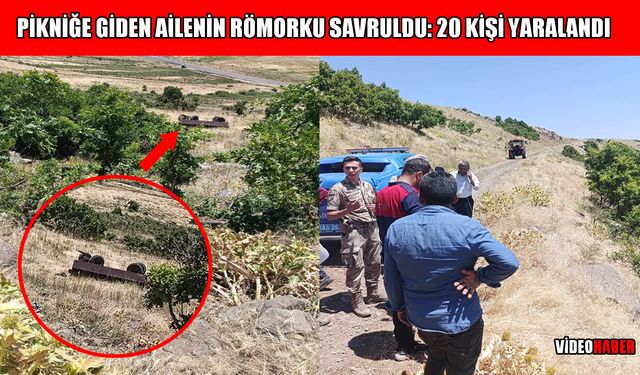 Bulanık'ta traktör römorku uçuruma savruldu: 1 ölü, 20 yaralı