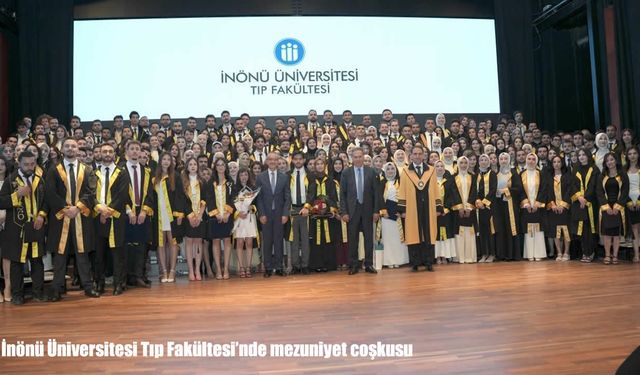 İnönü Üniversitesi Tıp Fakültesi'nde mezuniyet coşkusu