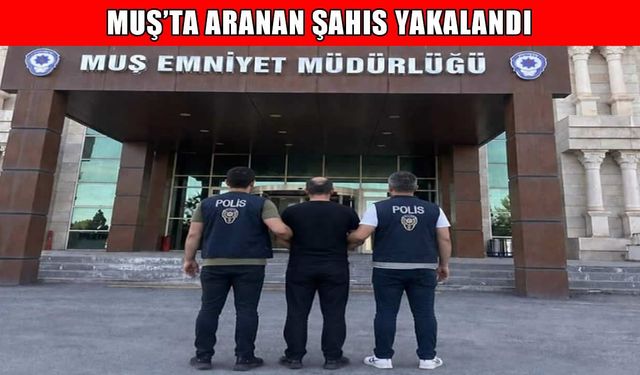 Muş'ta 3 yıl 9 ay hapis cezasıyla aranan şahıs yakalandı
