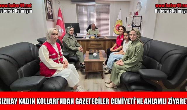 Türk Kızılay Kadın Kolları’ndan MGC’ye ‘Basın Bayramı’ ziyareti